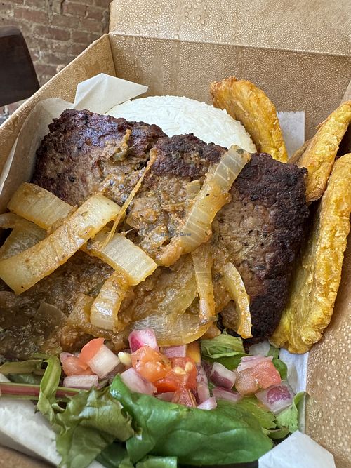 Bistec Encebollado   at Black Rican - Pop Up in Brooklyn