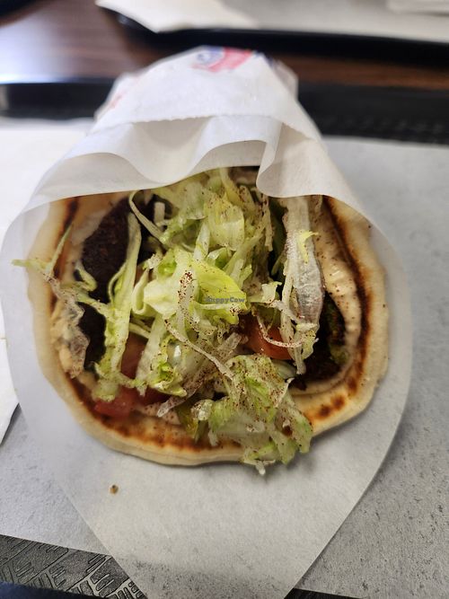 The Falafel Sandwich at Gyro Flame in Auburn