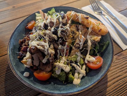 Vegan salad made on request. Not something available on the menu. at Brewhouse Cafe in Bendigo