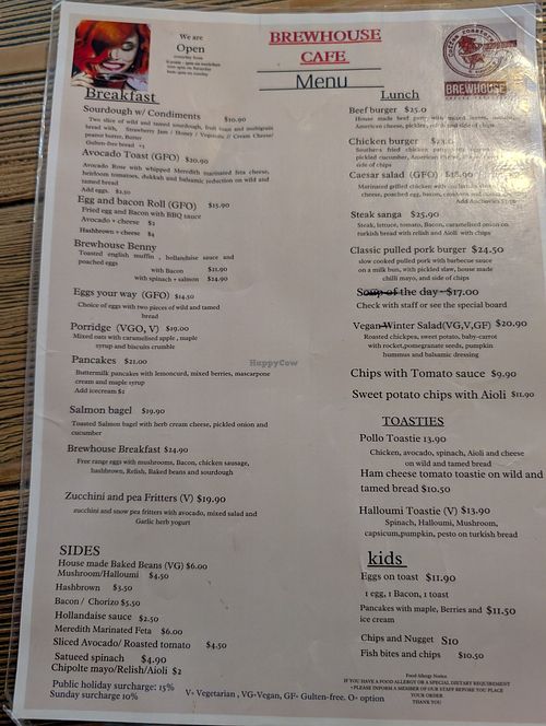 Vegan salad no longer available (September 2025). at Brewhouse Cafe in Bendigo