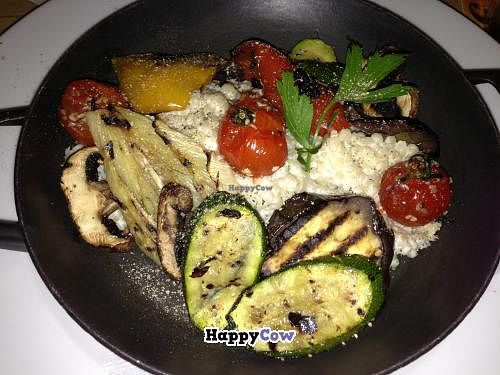 Pearl Barley 'Risotto' Pan with grilled Vegetables at Ginkgo in Frankfurt