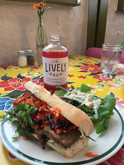 Banh mi, Spicy! at The Root Cafe in Little Rock