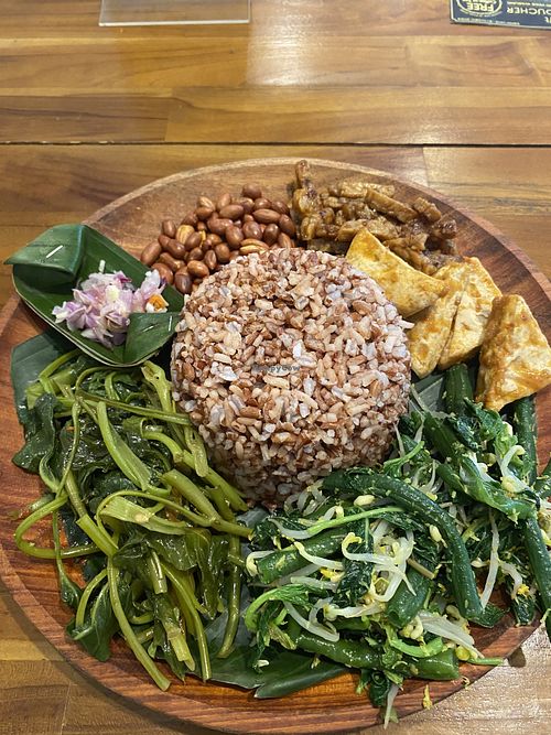 Nasi campur vegan  at Nano Vege Warung in Gianyar