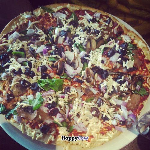 Vegan pizza at The Wooden Monkey - Dartmouth in Dartmouth