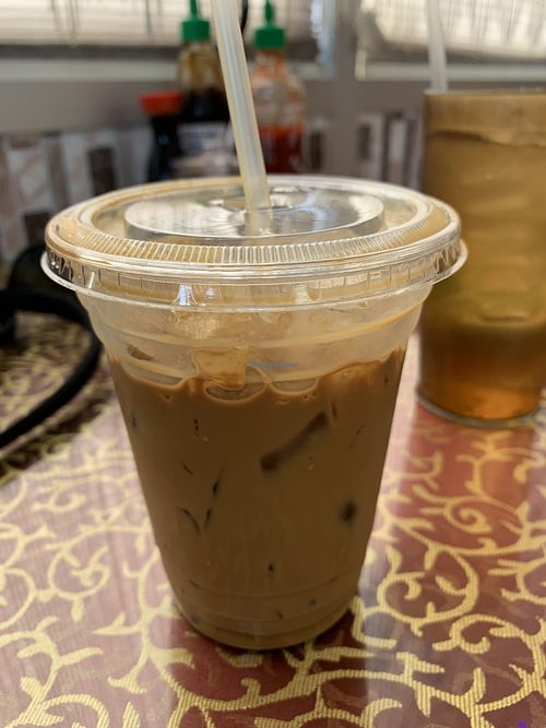 Vietnamese coffee…amazing! (Have to specify vegan)    at Bodhi Bowl in Sacramento