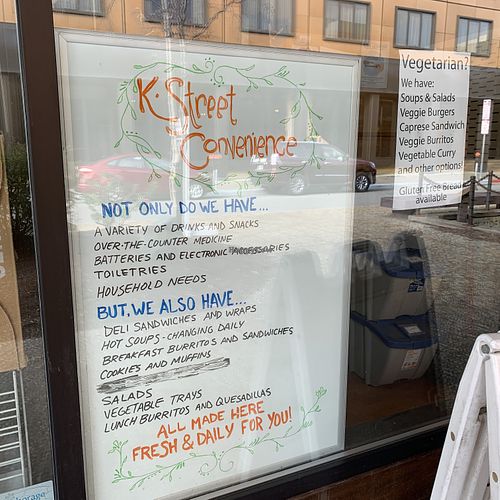 More menu  at K Street Convenience in Anchorage