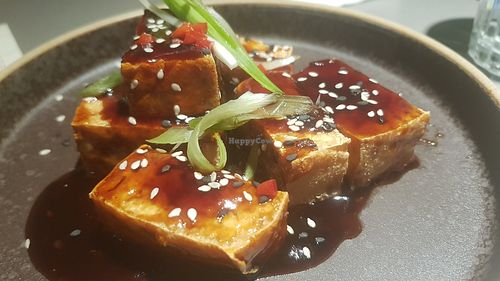Glazed Sticky Tofu (vg) at Tampopo Corn Exchange in Manchester