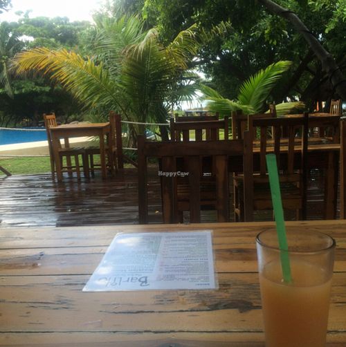 View from our table at Barlito Bakery and Cafe in Isla Mujeres