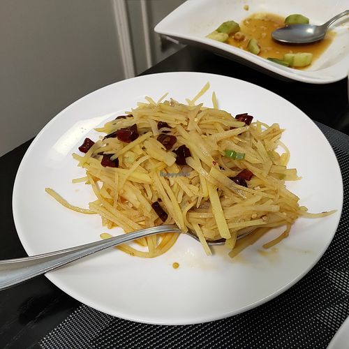 73: shredded potatoes with dried chillies at Ming Xuan Ge in Bolzano