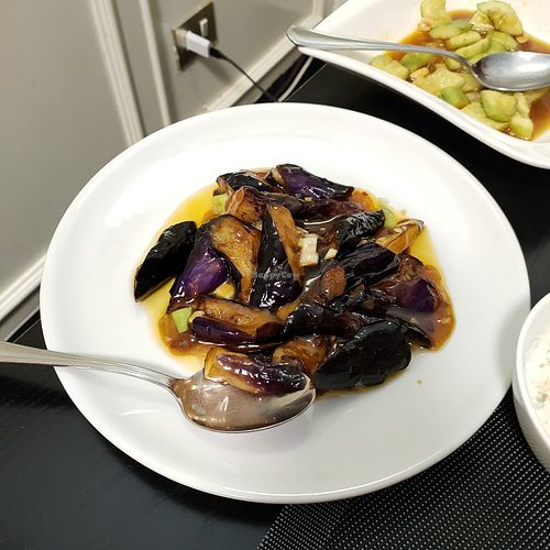 65: fried aubergines at Ming Xuan Ge in Bolzano