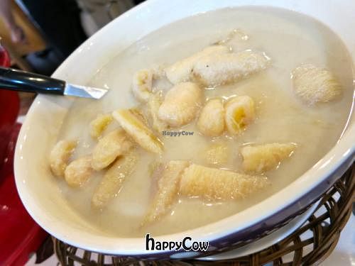 Thai dessert : Banana in Coconut milk at Khun Churn in Nonthaburi