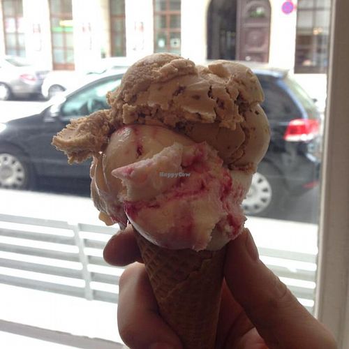 yoghurt berry & maple pecan at Veganista Ice Cream I in Vienna