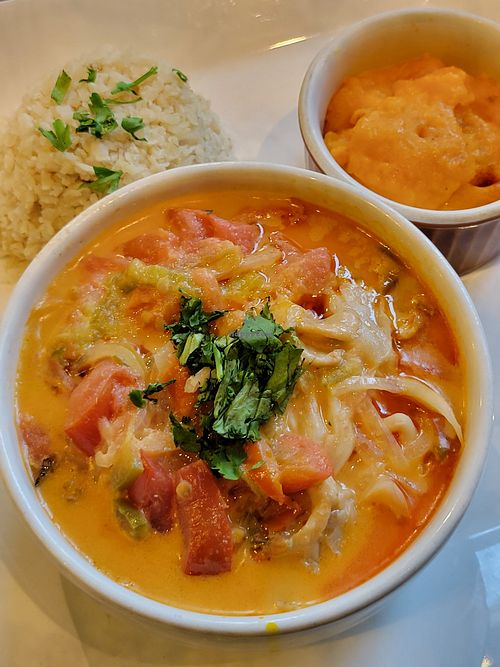 Curry set meal at Taste and See in Sao Paulo