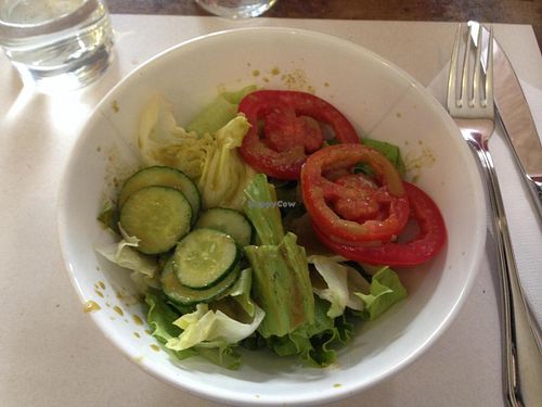 Salad of the day with pesto dressing. at Taste and See in Sao Paulo