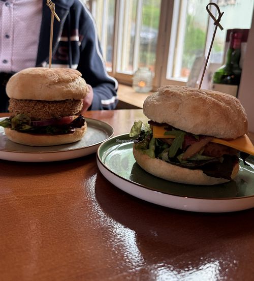 Both vegan burgers   at Mullan's Bar & Kitchen in Kaufbeuren