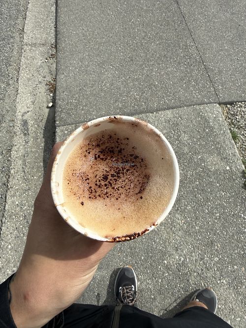Cappuccino with oat milk  at Kingston Corner Shop & Cafe in Kingston