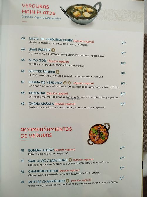 Multiple vegan options at Kathmandu  in Javea