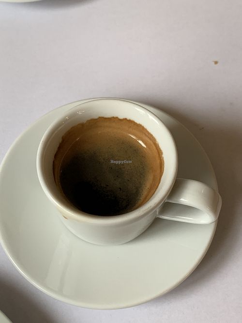 Dark roast espresso  at V Sorte Hest in Copenhagen