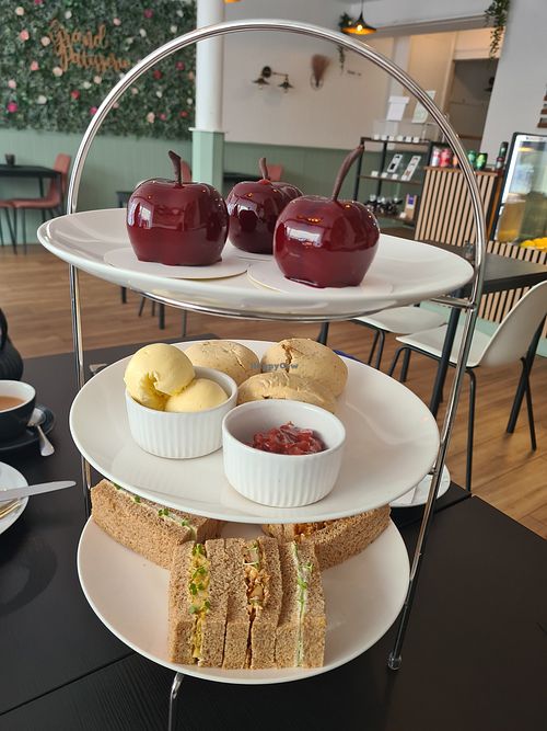Vegan afternoon tea at Grand Patisserie  in Paignton