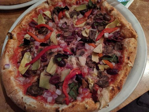 Plant based primavera at Famoso Neapolitan Pizzeria - The Annex in Toronto