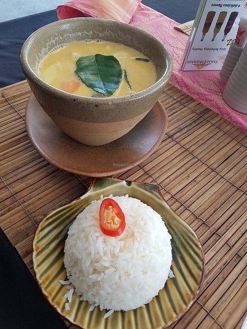 Green curry at Siam Dreams Restaurant and Lounge in Koh Samui