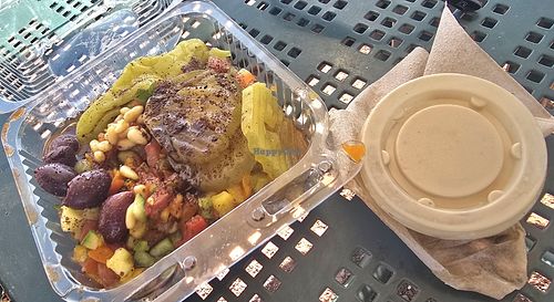 Israeli Salad with Tahini sauce at Noam's Table  in Cheyenne