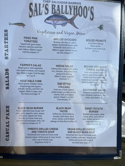   at Sal's Ballyhoo's in Key Largo