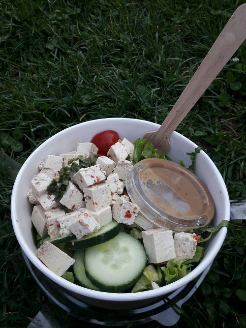 Vegan salad  at Madal Cafe in Budapest