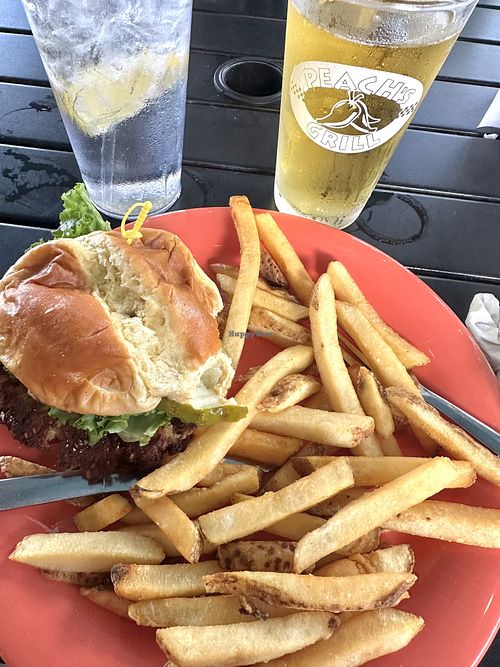   at Peach's Grill in Yellow Springs