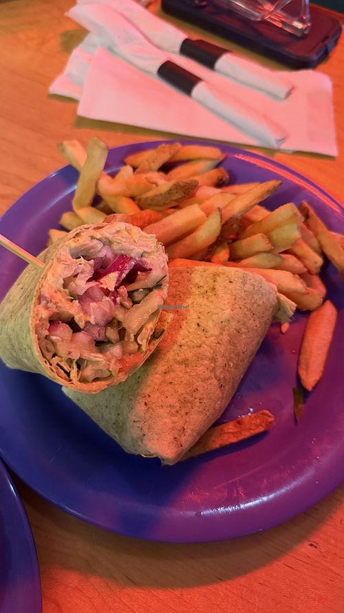 Vegetable wrap (soggy)  at Peach's Grill in Yellow Springs