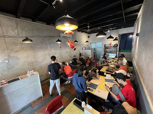 Interiors - not much seating #Veganuary at SUPE Vegan - George Town in Penang