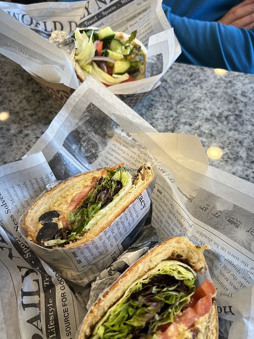 Chicken sandwich & gyro   at Urban Deli in Savannah