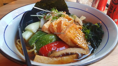 Vegan ramen at Takumi Ramen Tonkotsu in Milan