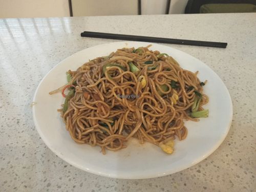 Cheap and tasty noodles at Jade Buddha Vegetarian 玉佛寺素斋馆 in Shanghai