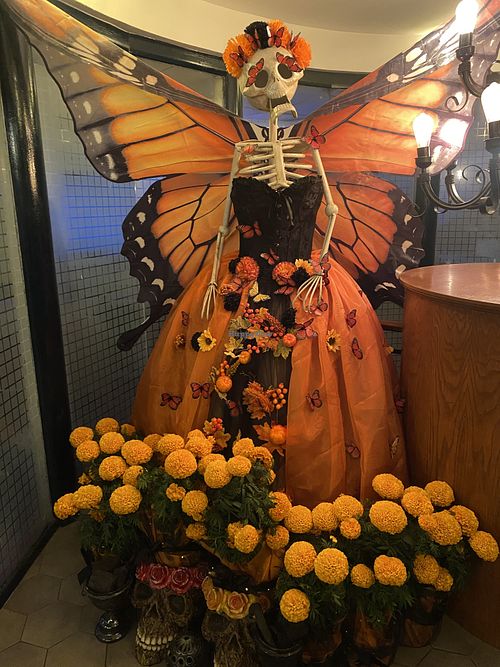 Preparation for Día de Los Muertos Celebrations 💕💕💕  at Terraza Gran Hotel in Mexico City