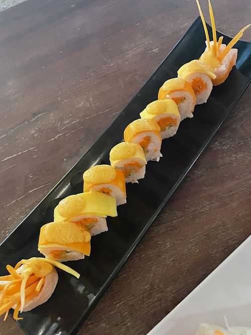 Sad face for a sad roll  at Sensei Sushi Bacalar in Bacalar