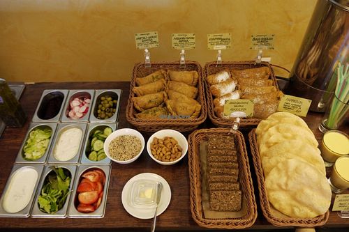 Salads and samosas at Gauranga in Tallinn