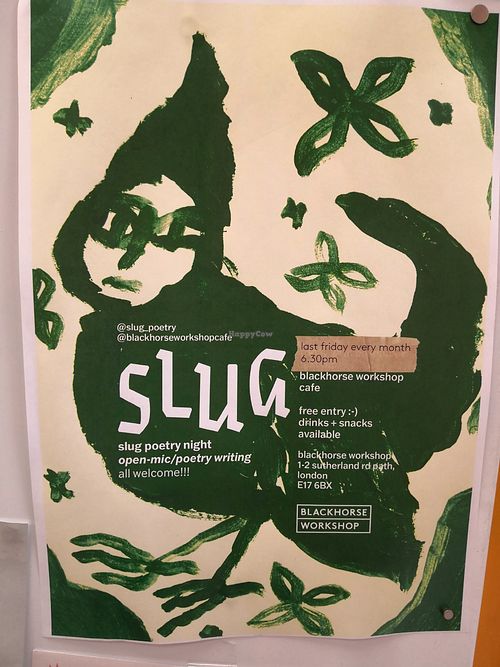 Poetry night at Blackhorse Workshop Cafe in East London