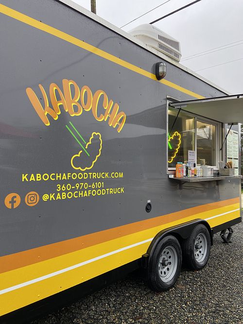 Outside the truck  at Kabocha in Olympia