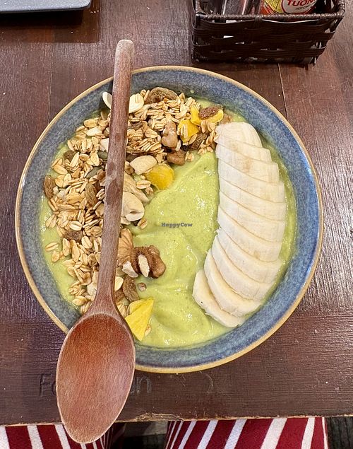 Avocado smoothie bowl  at La Capo Café in Hanoi