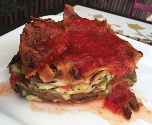 Vegetarian lasagna. at Samsara in Cluj-napoca