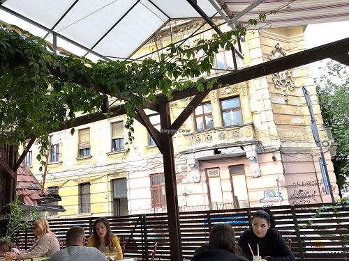 garden view at Samsara in Cluj-napoca