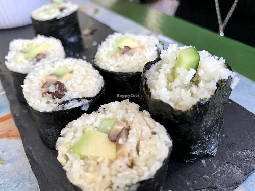 cauliflower nori rolls (no rice) at Samsara in Cluj-napoca