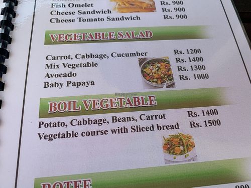 Salads  at Natural Corner  in Tangalle