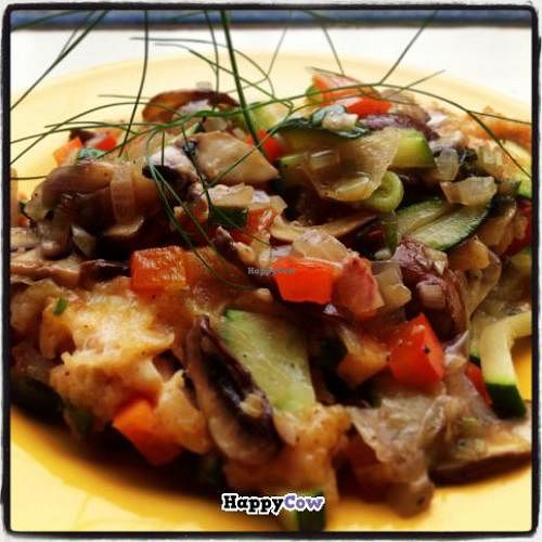 Vegan power omelette.  at Bij de Jongens op 't Zand in Sleeuwijk