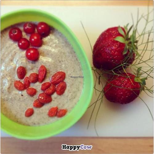 chia and cashew dessert.  at Bij de Jongens op 't Zand in Sleeuwijk