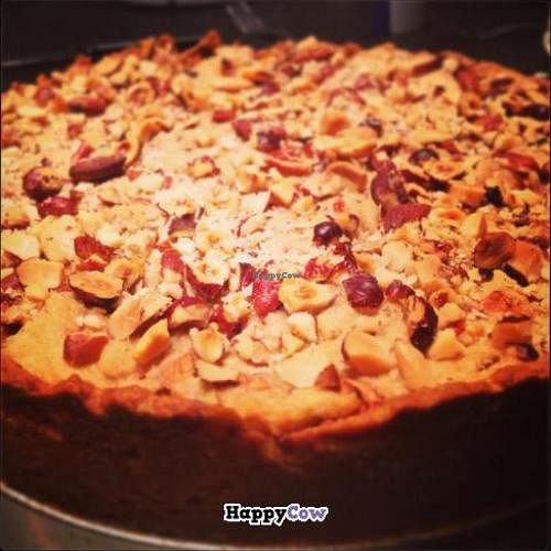 vegan apple pie, dessert.  at Bij de Jongens op 't Zand in Sleeuwijk