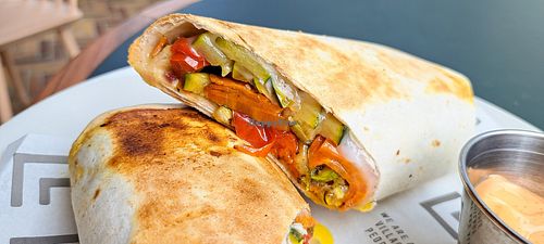 Vegan wrap. at The Villy - The Roofs in The Hague