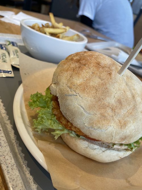 Vegan Chikn Burger  at Bergrast in Finkenberg