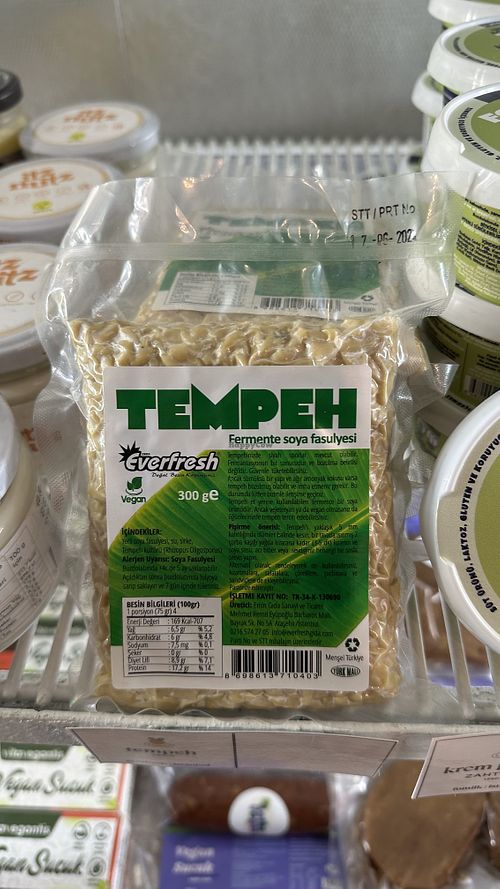 Tempeh  at Veganistasyon in Istanbul
